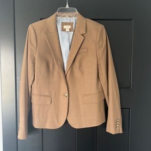 J. Crew Factory Womens Tan Blazer, Size 10